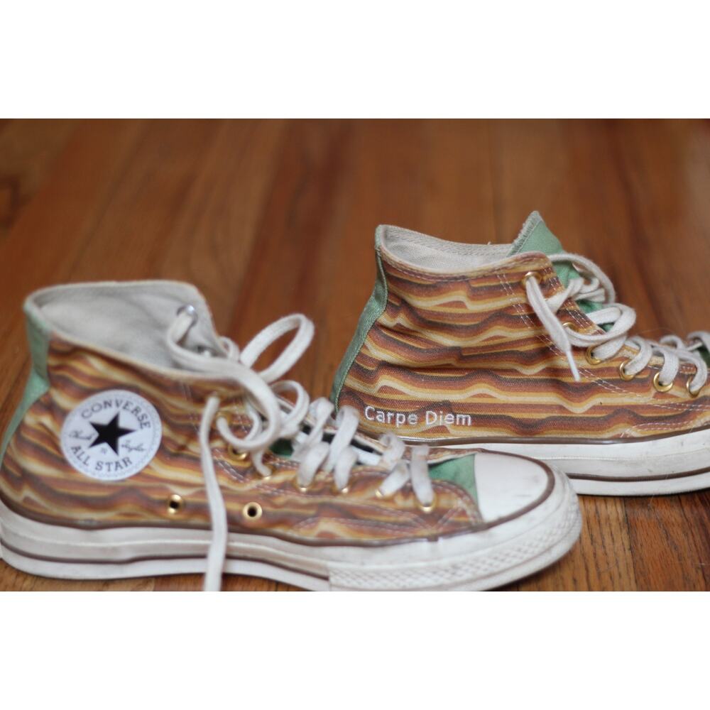 Carpe Diem - Converse Chuck Taylor 70s High Top Yellow w/ green lining M7.5 W9.5